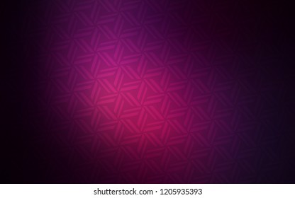 Dark Pink vector cover with polygonal style. Decorative design in abstract style with triangles. Pattern for busines ad, booklets, leaflets