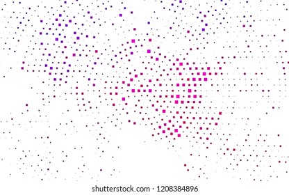 Dark Pink vector cover in polygonal style. Illustration with set of colorful rectangles. Best design for your ad, poster, banner.
