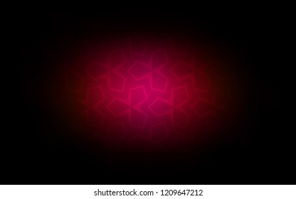 Dark Pink vector cover in polygonal style. Decorative design in abstract style with rectangles. Smart design for your business advert.