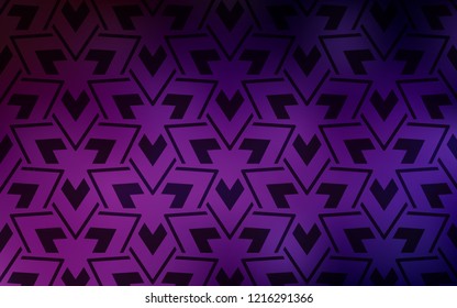 Dark Pink vector cover with polygonal style. Glitter abstract illustration with triangular shapes. Pattern for booklets, leaflets