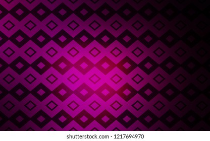 Dark Pink vector cover in polygonal style. Glitter abstract illustration with rectangular shapes. Smart design for your business advert.