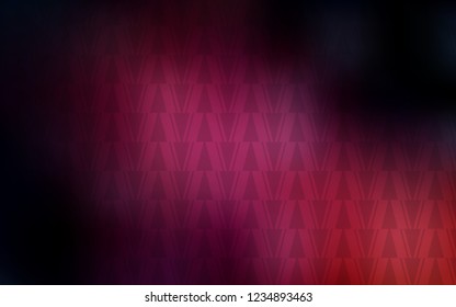 Dark Pink vector cover with polygonal style. Modern abstract illustration with colorful triangles. Pattern for booklets, leaflets