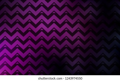 Dark Pink vector cover with polygonal style. Triangles on abstract background with colorful gradient. Pattern for booklets, leaflets
