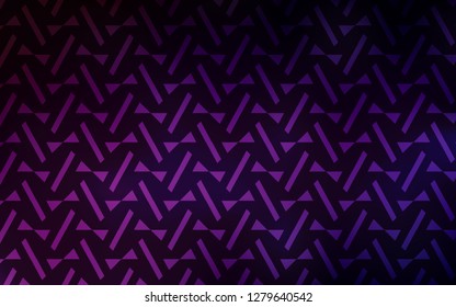 Dark Pink vector cover with polygonal style. Decorative design in abstract style with triangles. Template for wallpapers.