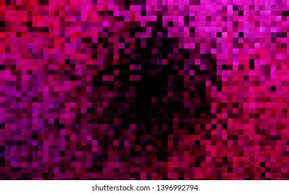 Dark Pink vector cover in polygonal style. Glitter abstract illustration with rectangular shapes. Smart design for your business advert.