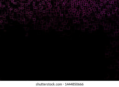 Dark Pink vector cover in polygonal style. Abstract gradient illustration with rectangles. Pattern for busines ad, booklets, leaflets