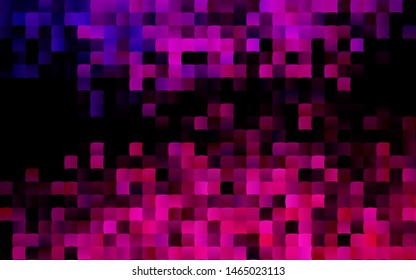 Dark Pink vector cover in polygonal style. Abstract gradient illustration with rectangles. Best design for your ad, poster, banner.