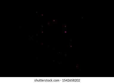 Dark Pink vector cover with polygonal style. Decorative design in abstract style with rectangles. Modern template for your promotion.