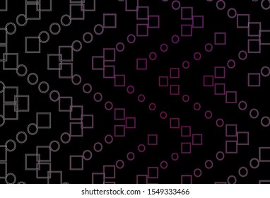 Dark Pink vector cover with polygonal style. Modern abstract illustration with colorful rectangles. Best design for your ad, poster, banner.