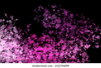 Dark Pink vector cover in polygonal style. Decorative design in abstract style with triangles. Pattern can be used for websites.