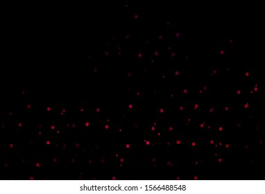 Dark Pink vector cover in polygonal style with circles. Abstract gradient illustration with circles, triangles, cubes. Pattern can be used for websites.