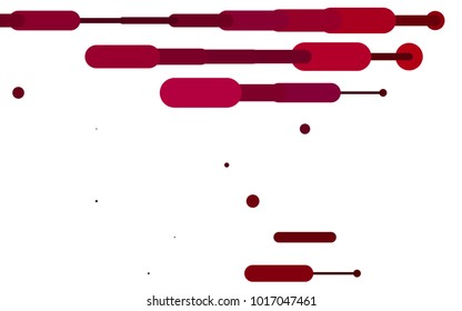 Dark Pink vector cover with rounded stripes. Blurred decorative design in simple style with lines. The pattern can be used for medical ad, booklets, leaflets