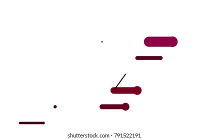 Dark Pink vector cover with rounded stripes. Shining colored illustration with rounded stripes. The pattern can be used as ads, poster, banner for medicine.