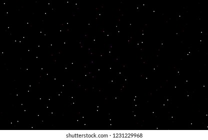 Dark Pink vector cover with small and big stars. Modern geometrical abstract illustration with stars. The pattern can be used for wrapping gifts.