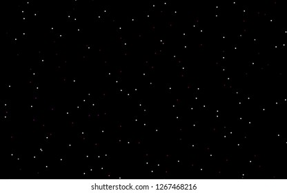 Dark Pink vector cover with small and big stars. Glitter abstract illustration with colored stars. The pattern can be used for new year ad, booklets.