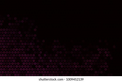 Dark Pink vector  cover with spots. Abstract illustration with colored bubbles in nature style. The pattern can be used for aqua ad, booklets.