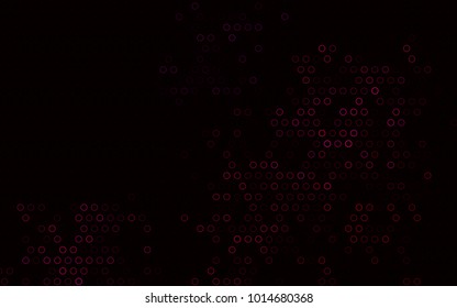 Dark Pink vector  cover with spots. Blurred bubbles on abstract background with colorful gradient. New design for ad, poster, banner of your website.
