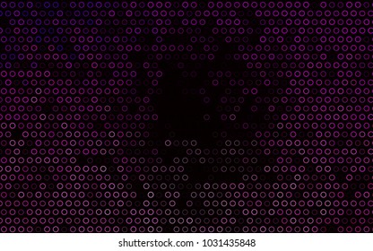 Dark Pink vector  cover with spots. Beautiful colored illustration with blurred circles in nature style. Pattern can be used as texture of water, rain drops.
