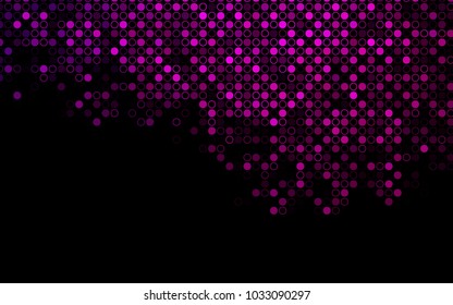 Dark Pink vector  cover with spots. Modern abstract illustration with colorful water drops. Beautiful design for your business natural advert.