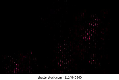 Dark Pink vector  cover with spots. Illustration with set of shining colorful abstract circles. The pattern can be used for ads, leaflets of liquid.