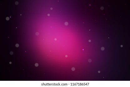 Dark Pink vector cover with spots. Blurred decorative design in abstract style with bubbles. Pattern can be used for beautiful websites.