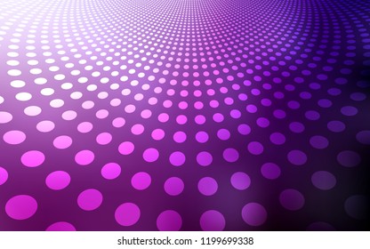 Dark Pink vector cover with spots. Glitter abstract illustration with blurred drops of rain. Pattern can be used for beautiful websites.