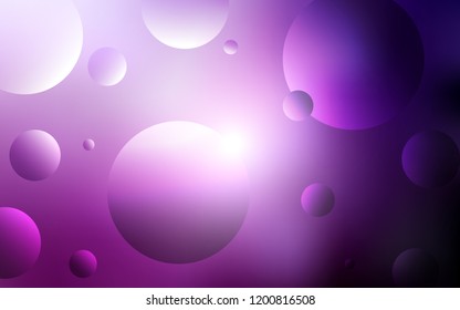 Dark Pink vector cover with spots. Beautiful colored illustration with blurred circles in nature style. Completely new template for your brand book.