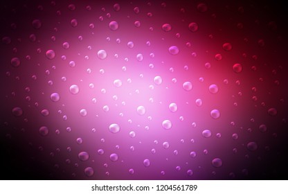 Dark Pink vector cover with spots. Abstract illustration with colored bubbles in nature style. New design for ad, poster, banner of your website.