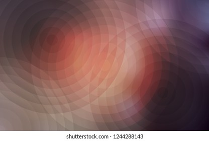Dark Pink vector cover with spots. Blurred decorative design in abstract style with bubbles. Pattern can be used for ads, leaflets.