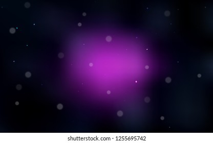Dark Pink vector cover with spots. Glitter abstract illustration with blurred drops of rain. Pattern can be used for futuristic ad, booklets.
