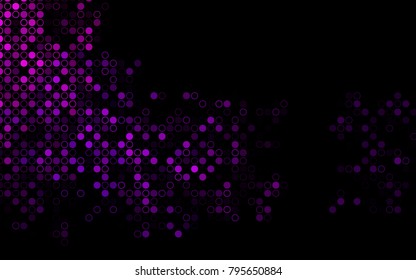 Dark Pink vector  cover with spots. Glitter abstract illustration with blurred drops of rain. Pattern can be used as texture of water, rain drops.