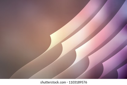Dark Pink vector cover with stright stripes. Decorative shining illustration with lines on abstract template. The pattern for ad, booklets, leaflets.