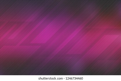 Dark Pink vector cover with stright stripes. Decorative shining illustration with lines on abstract template. Template for your beautiful backgrounds.