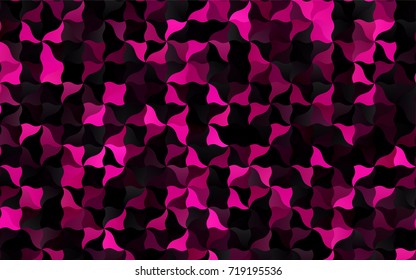 Dark Pink vector crooked abstract background. A vague circumflex abstract illustration with gradient. A completely new design for your business.