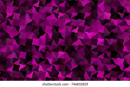 Dark Pink vector crooked abstract pattern. Creative geometric illustration in Origami style with gradient. The textured pattern can be used for background.