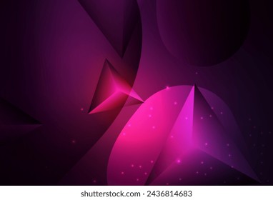 Diseño vectorial rosa oscuro con conexión de puntos y líneas sobre fondo colorido. Hermosa ilustración de colores con círculos borrosos en estilo natural. Diseño inteligente para anuncios empresariales.