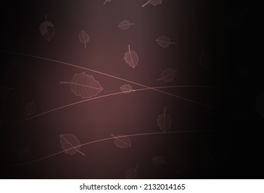 Dark Pink vector doodle backdrop with trees, branches. Illustration with colorful abstract doodle flowers. Template for backgrounds of cell phones.
