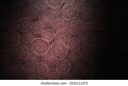 Dark Pink vector doodle blurred texture. Blurred decorative design in Indian style with roses. The template can be used as a background for cell phones.