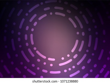 Dark Pink vector doodle blurred template. Ethnic elegant natural pattern with gradient. A completely new template for your business design.