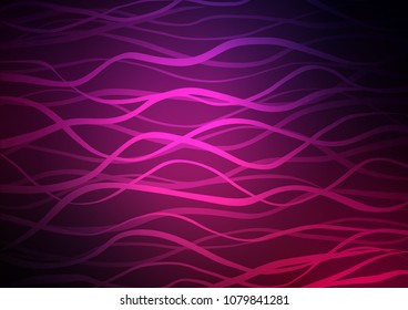 Dark Pink vector doodle blurred template. Blurred decorative design in Indian style with Zen tangles. Brand-new style for your business design.
