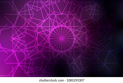 Dark Pink vector doodle blurred texture. Blurred decorative design in Indian style with lines drown by child. The pattern can be used for wallpapers and coloring books.