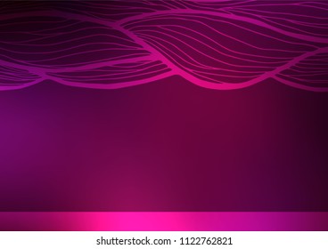 Dark Pink vector doodle blurred pattern. Doodles on blurred abstract background with gradient. The doodle design can be used for your web site.