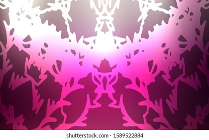 Dark Pink vector doodle blurred background. Doodles created by child on blurred abstract background with gradient. The completely new template can be used for your brand book.
