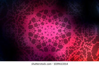Dark Pink vector doodle bright background. A vague abstract illustration with doodles drawn by child in Indian style. A completely new design for your business.