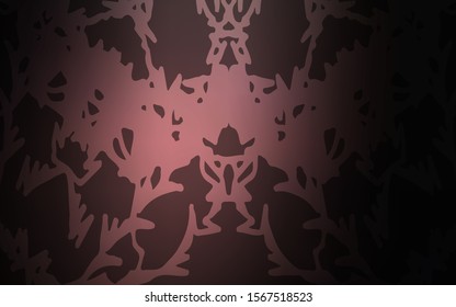 Dark Pink vector doodle bright pattern. Brand-new colored illustration in blurry style with doodles drawn by child. Hand painted design for web, wrapping, wallpaper.