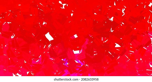Dark pink vector geometric polygonal layout. Abstract illustration with elegant gradient triangles. Landing pages design.