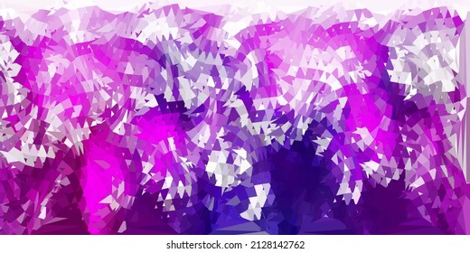 Dark pink vector geometric polygonal layout. Smart illustration in facet style with abstract triangles. Best choice for your design.