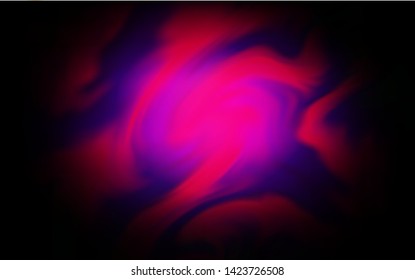Dark Pink vector glossy abstract layout. Creative illustration in halftone style with gradient. Completely new design for your business.