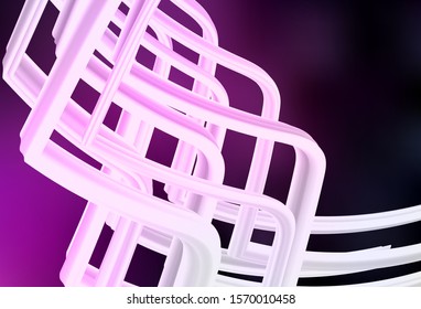 Dark Pink vector glossy abstract layout. A completely new colored illustration in blur style. Elegant background for a brand book.