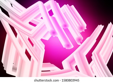 Dark Pink vector glossy abstract background. A completely new colored illustration in blur style. New design for your business.